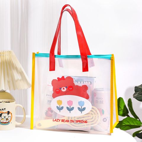 Cute Animal Cartoon Letter Pvc Shopping Bags