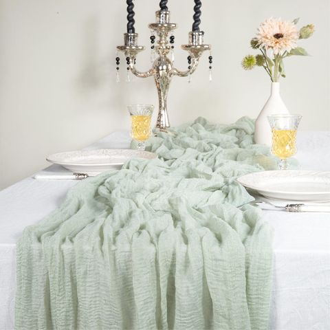 Vacation Solid Color Polyester Table Runner