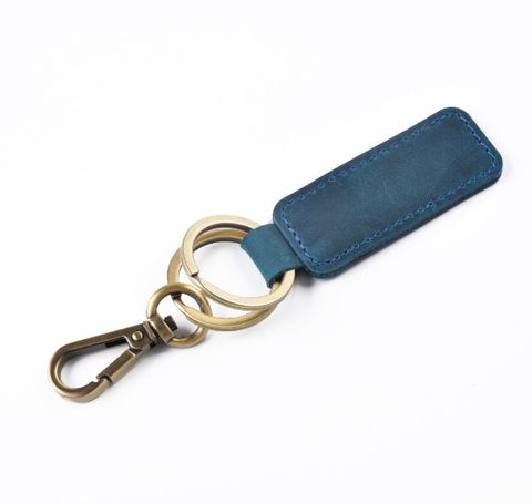 Simple Style Solid Color Cowhide Unisex Bag Pendant Keychain