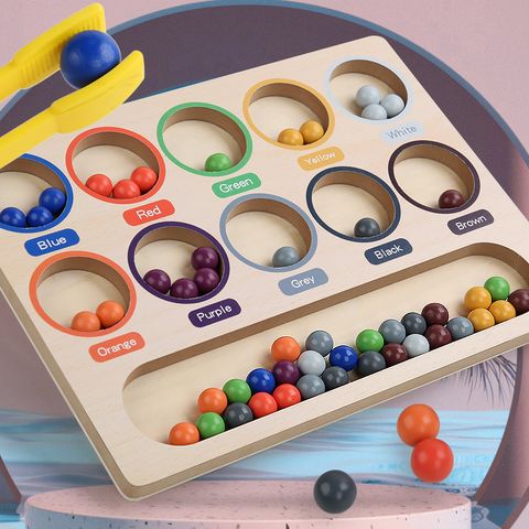 Learning Toys Toddler(3-6years) Solid Color Wood Toys