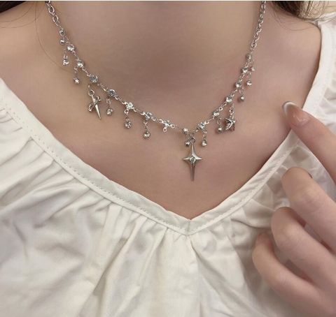 Elegant Simple Style Streetwear Star Alloy Women's Necklace