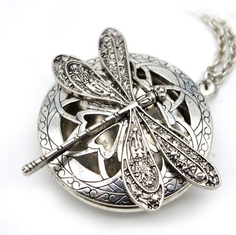 Retro Dragonfly Alloy Plating Women's Pendant Necklace