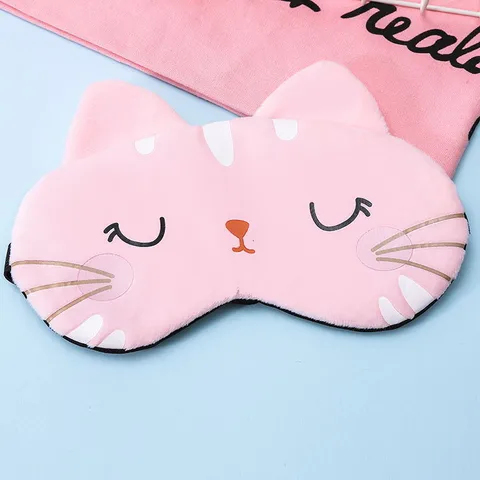 2023 New Cute Cartoon Sleeping Eye Mask Men's And Women's Hot And Cold Double Compress Shading Eye Mask Child Sleeping Eye Shield