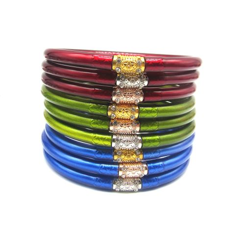Basic Solid Color Plastic Unisex Wristband