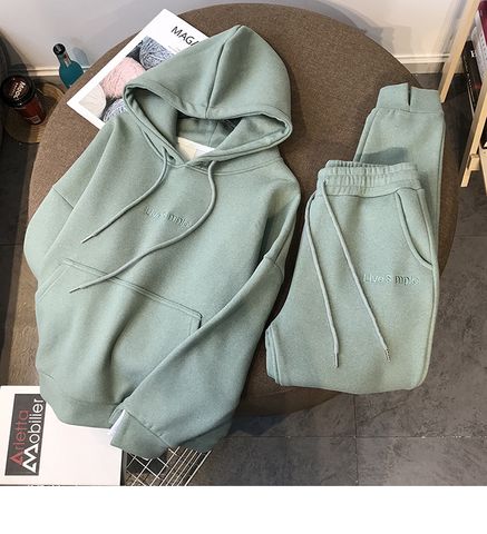 Frau Einfacher Stil Brief Einfarbig Polyester Tasche Hosen-sets