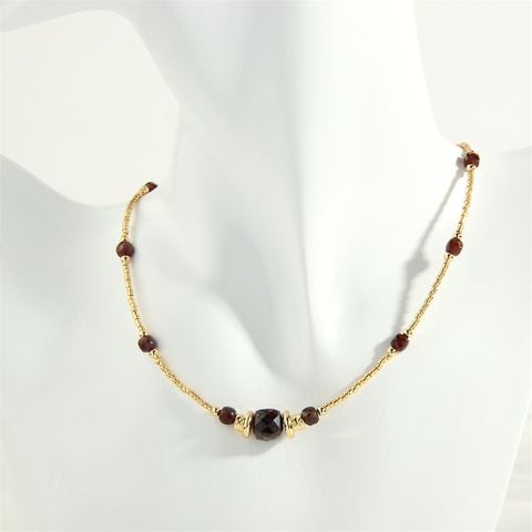 Simple Style Round Copper 18k Gold Plated Choker In Bulk