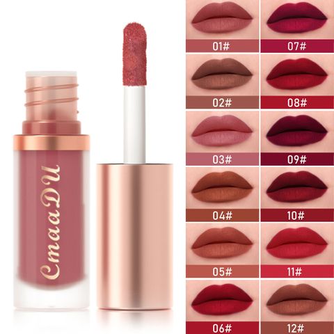 Casual Solid Color Plastic Lip Glaze