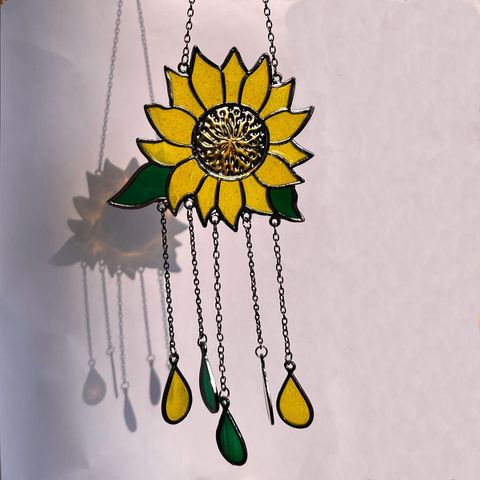 Simple Style Sunflower Alloy Wind Chime