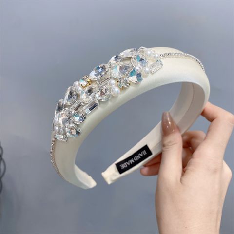 Fairy Style Elegant Streetwear Geometric Cloth Diamond Hair Band