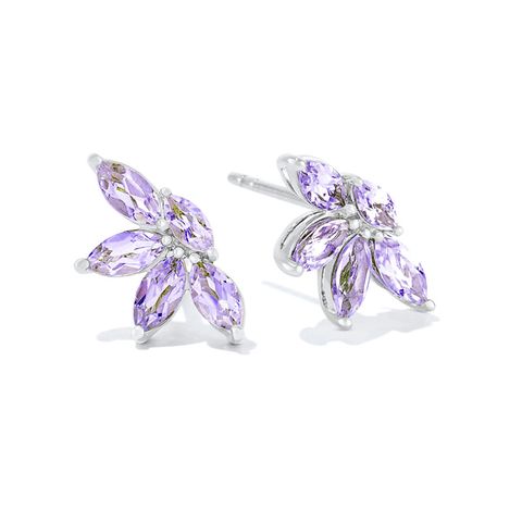 Zircon Flower Earrings Simple Earrings