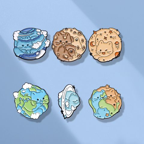 Simple Style Earth Zinc Alloy Plating Unisex Brooches