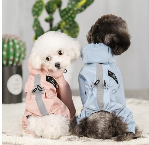 New Summer All-inclusive Dog Raincoat Medium And Large Size Dog Jacket