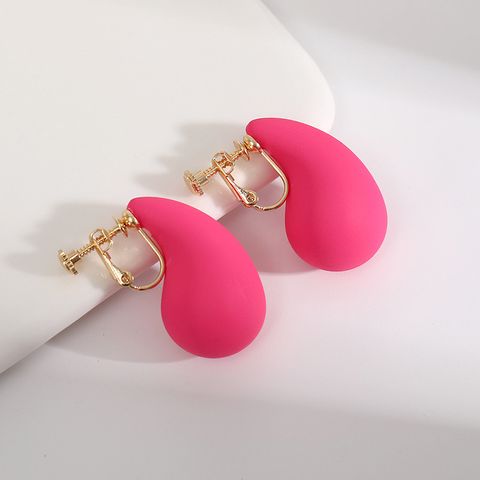 Wholesale Jewelry Simple Style Water Droplets Arylic Stoving Varnish Ear Cuffs