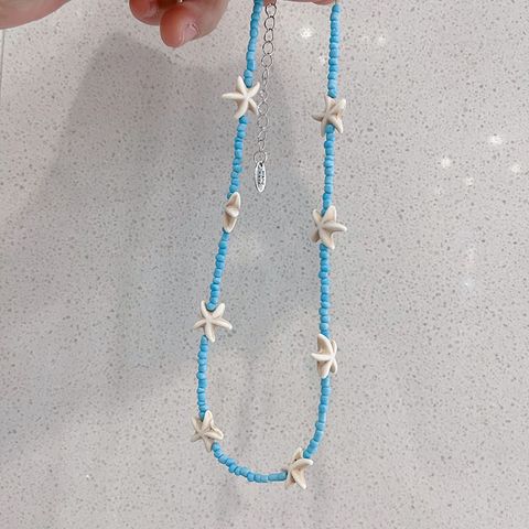 Bohemian Starfish Mother Pearl Shellfish Wholesale Necklace