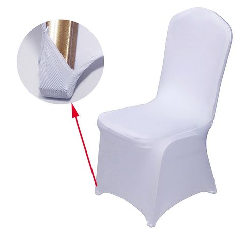 Elegant Solid Color Spandex Polyester Chair Cover