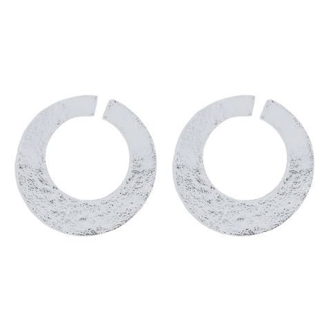 1 Pair Vintage Style Exaggerated Streetwear Circle Plating Hollow Out Alloy Ear Studs