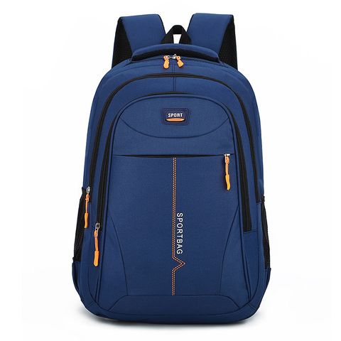 Waterproof Solid Color Daily School Backpack