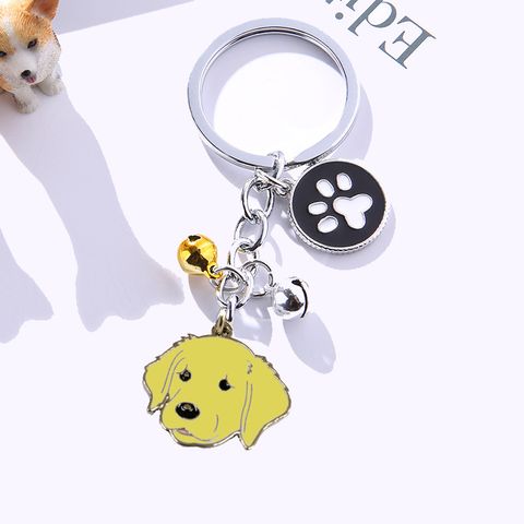 Cute Animal Metal Unisex Bag Pendant Keychain