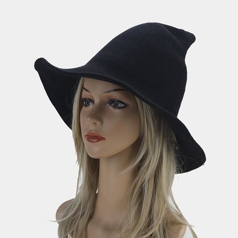Women's Casual Streetwear Solid Color Big Eaves Bucket Hat