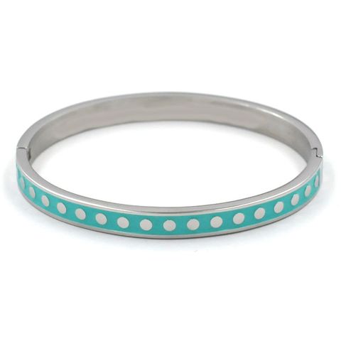 Streetwear Round Dots Stainless Steel Bangle In Bulk