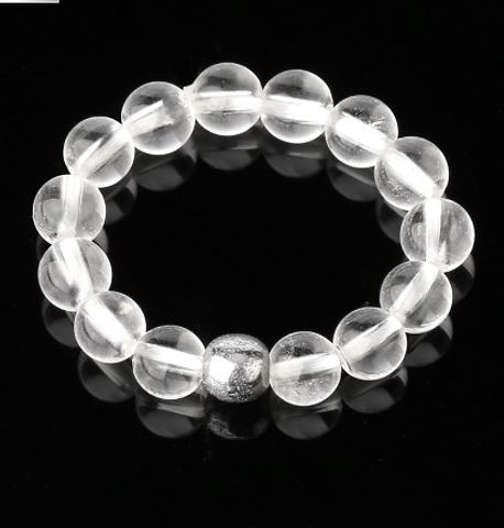 Casual Round Natural Stone Crystal Beaded Polishing Women's Rings