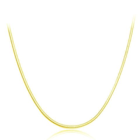 Commute Solid Color Sterling Silver Polishing Necklace