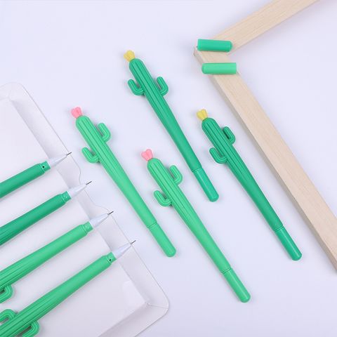 Cute Simulation Cactus Gel Pen Plant Cartoon Shape  Creative Stationery