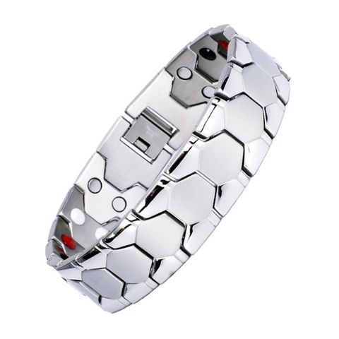Casual Solid Color Titanium Steel Men's Bracelets