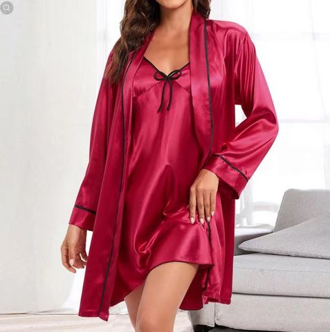 Women's Sexy Solid Color Imitated Silk Polyester