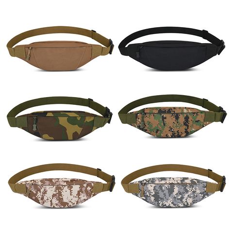 Men's Basic Camouflage Polyester Waist Bags
