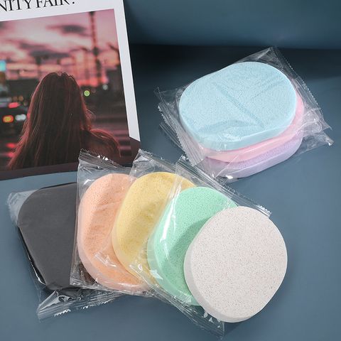 Sweet Simple Style Solid Color Pva Facial Cleaning Puff 1 Piece