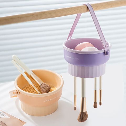Classic Style Color Block Plastic Cosmetic Egg Cleaning Gadget 1 Piece