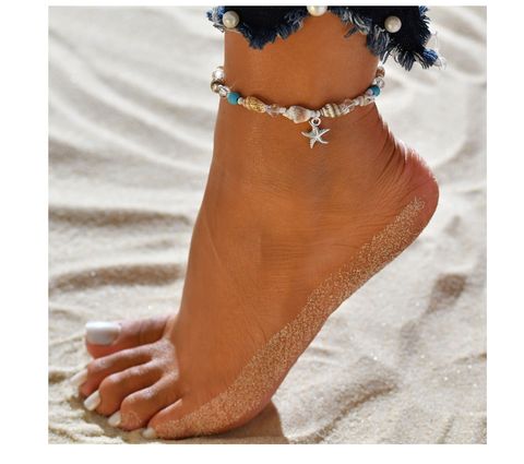 Beach Starfish Alloy Wholesale Anklet