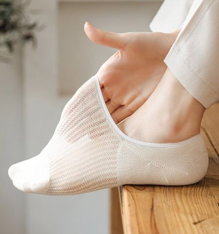 Women's Simple Style Solid Color Nylon Cotton Ankle Socks A Pair