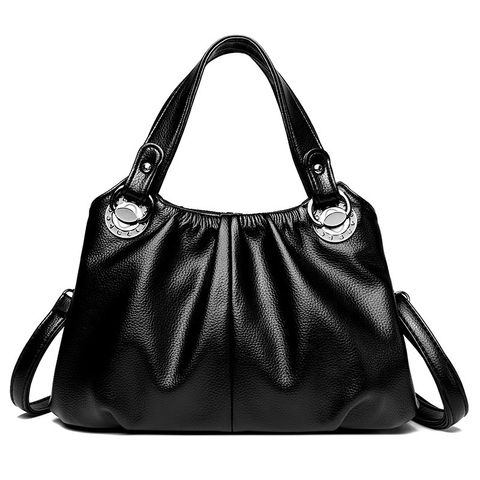 Women's All Seasons Pu Leather Ruched Bag