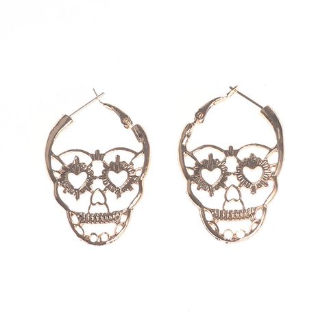 1 Pair Vintage Style Skull Plating Alloy Earrings