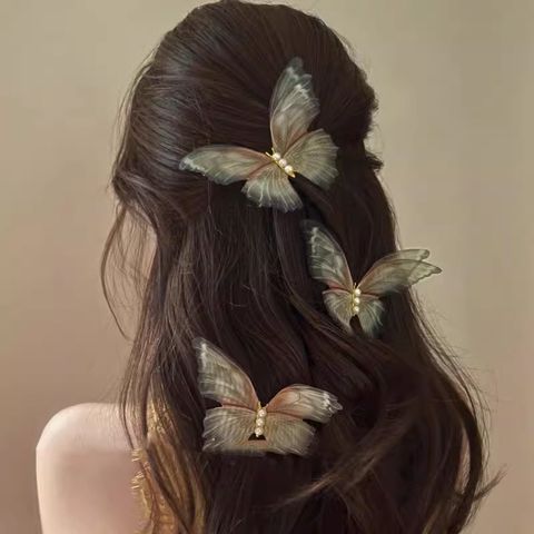 Japanese Style Butterfly Gauze Handmade Hair Claws