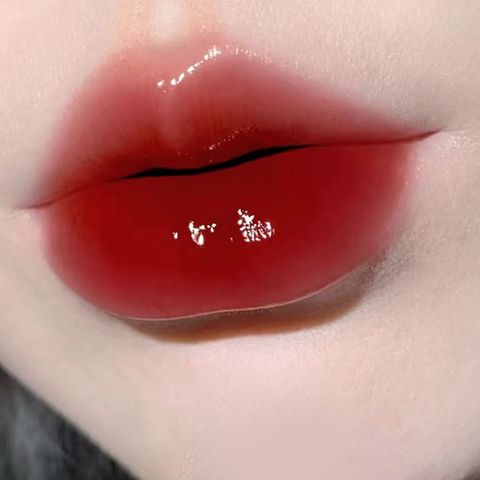 Elegant Glam Solid Color Plastic Lip Glaze