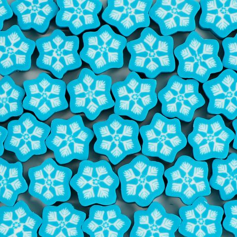 1 Piece Soft Clay Snowman Snowflake