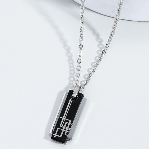 Classic Style Color Block Alloy Plating Men's Necklace