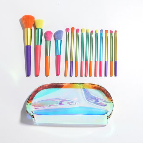 Simple Style Artificial Fiber Plastic Plastic Handle Makeup Brushes 1 Set