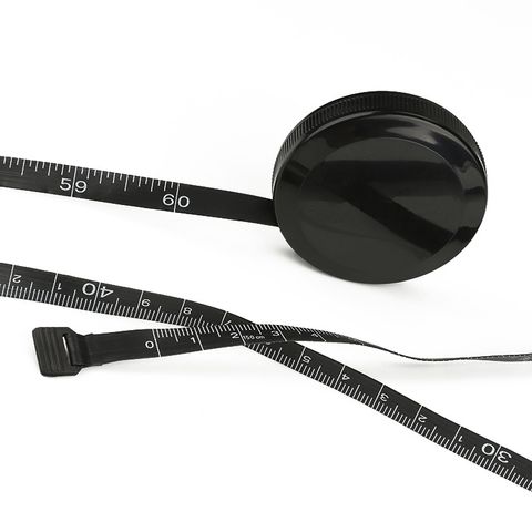 Tape Manufacturers Supply Black Plastic Shell Round Tape 1.5 M Automatic Retractable Tape Measure Mini Ruler