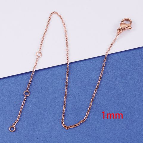 1 Piece Stainless Steel None 18K Gold Plated Solid Color