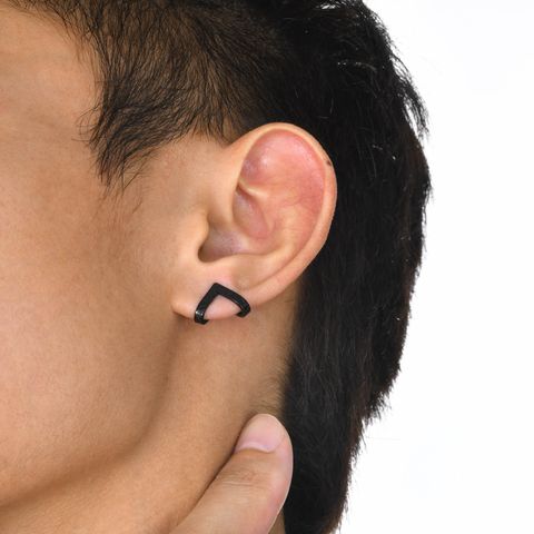 1 Piece Cool Style V Shape Stainless Steel Ear Studs