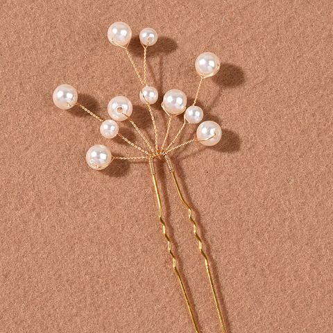 Bride's Head Flower Gypsophila Sweet Pearl U-shaped Hairpin Wedding Hair Accessories