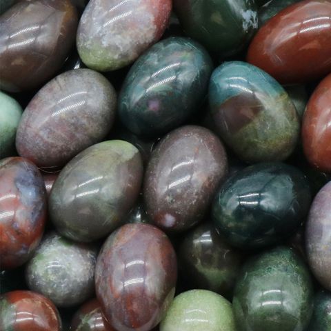 Egg Shaped 30mm Natural Agate Crystal Agate Semi-precious Stone Small Egg Stone Playing Tao Ore