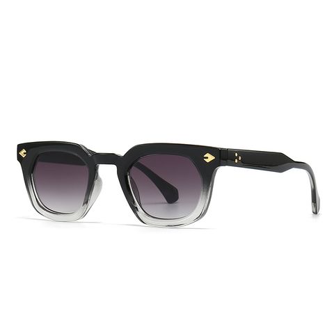 Simple Style Gradient Color Leopard Pc Square Full Frame Women's Sunglasses