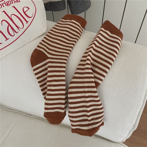 Women's Fashion Stripe Cotton Ankle Socks