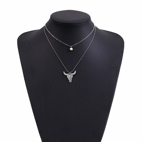 Ethnic Style Streetwear Animal Alloy Plating Women's Layered Necklaces