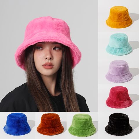 Unisex Ig Style Modern Style Solid Color Bucket Hat